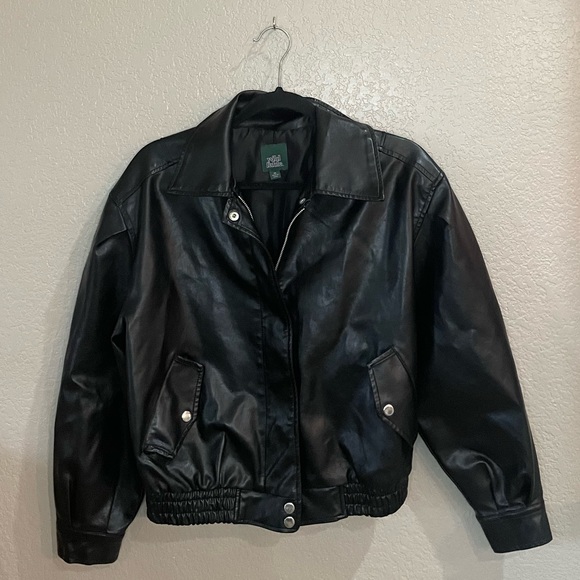 wild fable | Jackets & Coats | Wild Fable Faux Leather Moto Jacket ...
